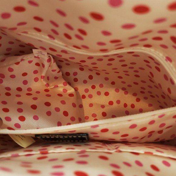 Kate Spade Womens Black Leather Retro Double Handle Satchel Handbag Purse - Picture 7 of 15